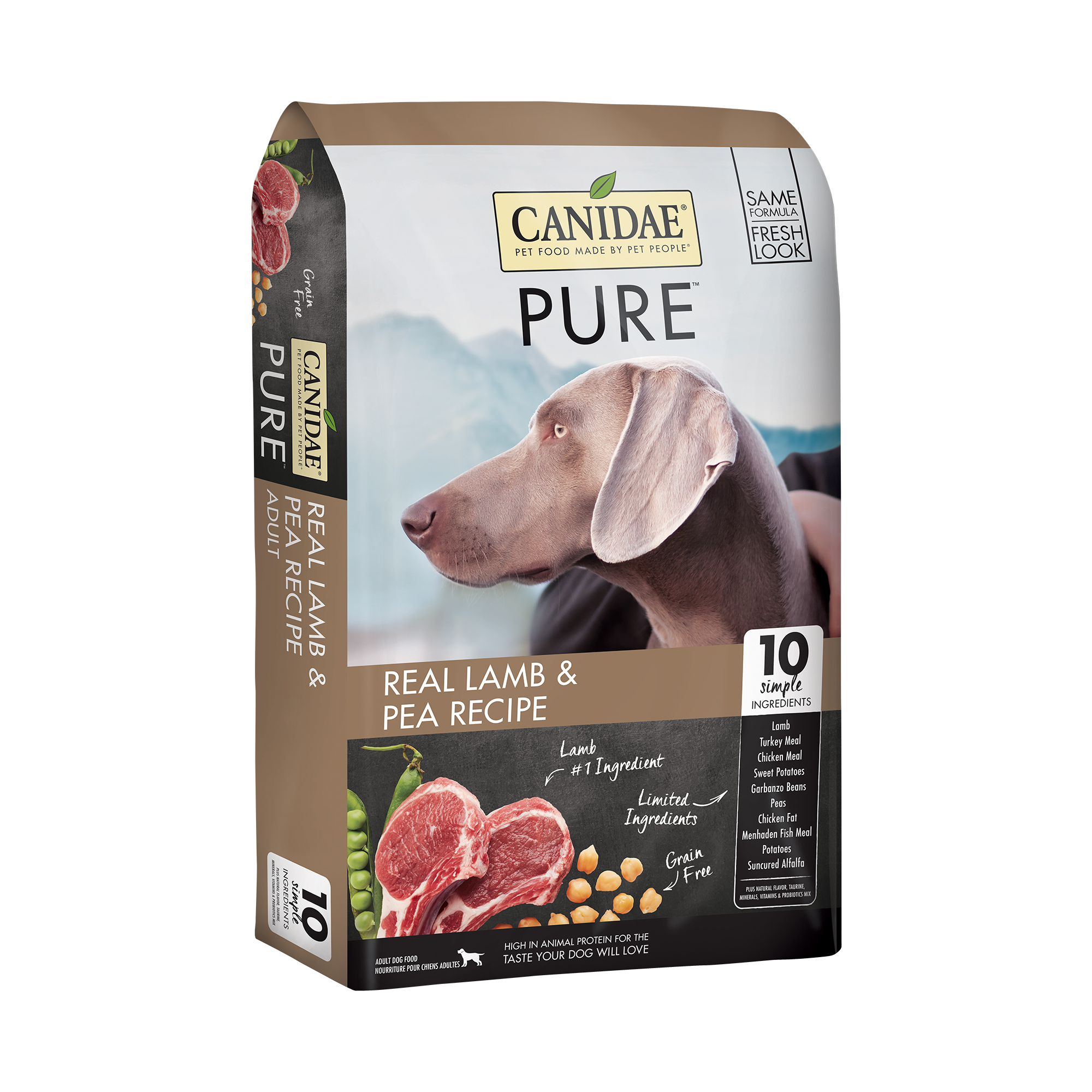 CANIDAE PURE Grain Free Limited Ingredient Real Lamb & Pea Dry Dog Food